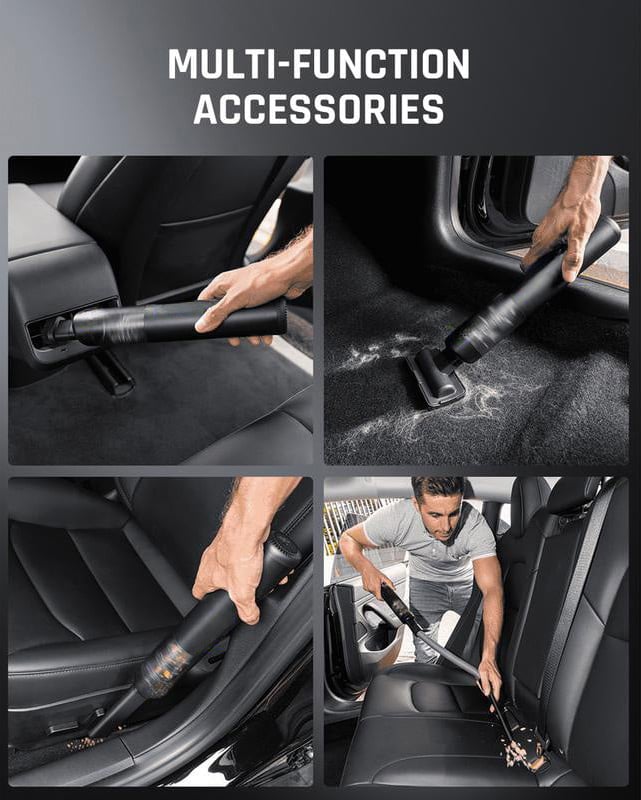 Kabelloser Auto-Staubsauger Mit 13000Pa Saugkraft 30AW Bürstenlosem Motor USB C Schnellladefunktion HEPA-Filter Kompakter Handstaubsauger Für den Fahrzeuginnenraum | Restfield