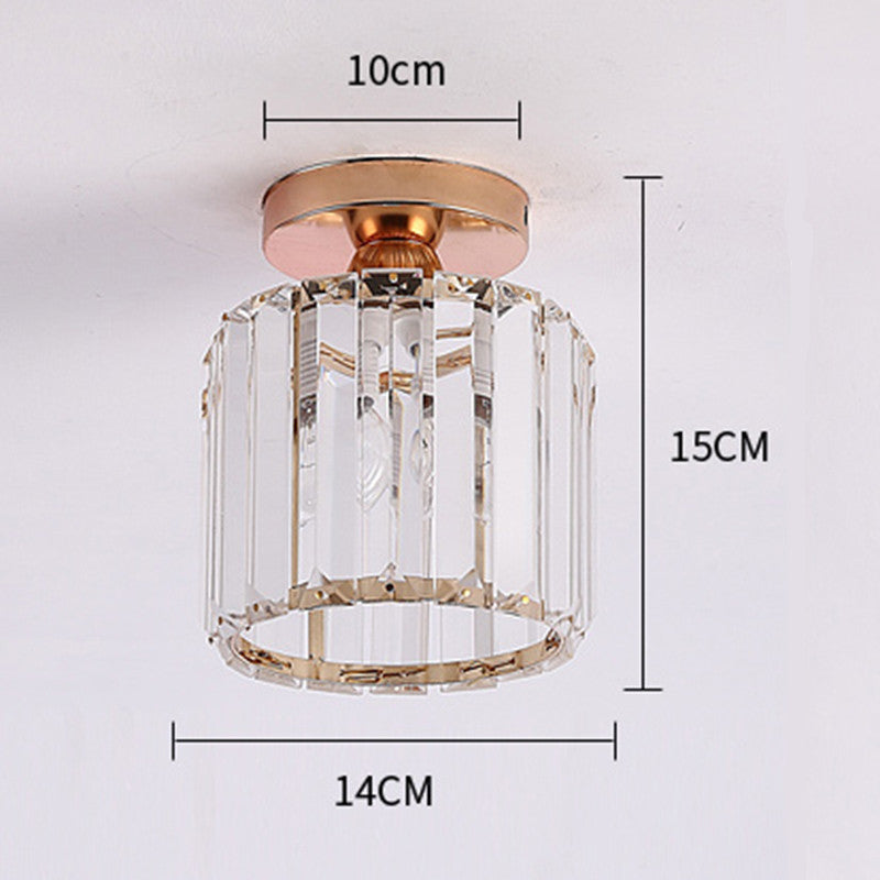 Dimmable Crystal Acrylic Ceiling Light 3 Light Settings Metal Fixture Living Room Bedroom Hallway Modern Design | Sansoti