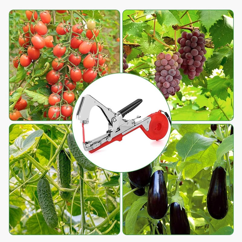 Plantensteun Bindmachine voor Tomaten & Klimplanten – Snelle Bevestiging aan Stokken & Latwerk | Sansoti