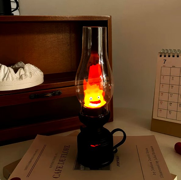 Vlamloze Nachtlamp Fantasiefiguur Retro Design Sfeerlicht Nachtkastje Decoratief LED Kinderkamer Slaapkamer | Sansoti