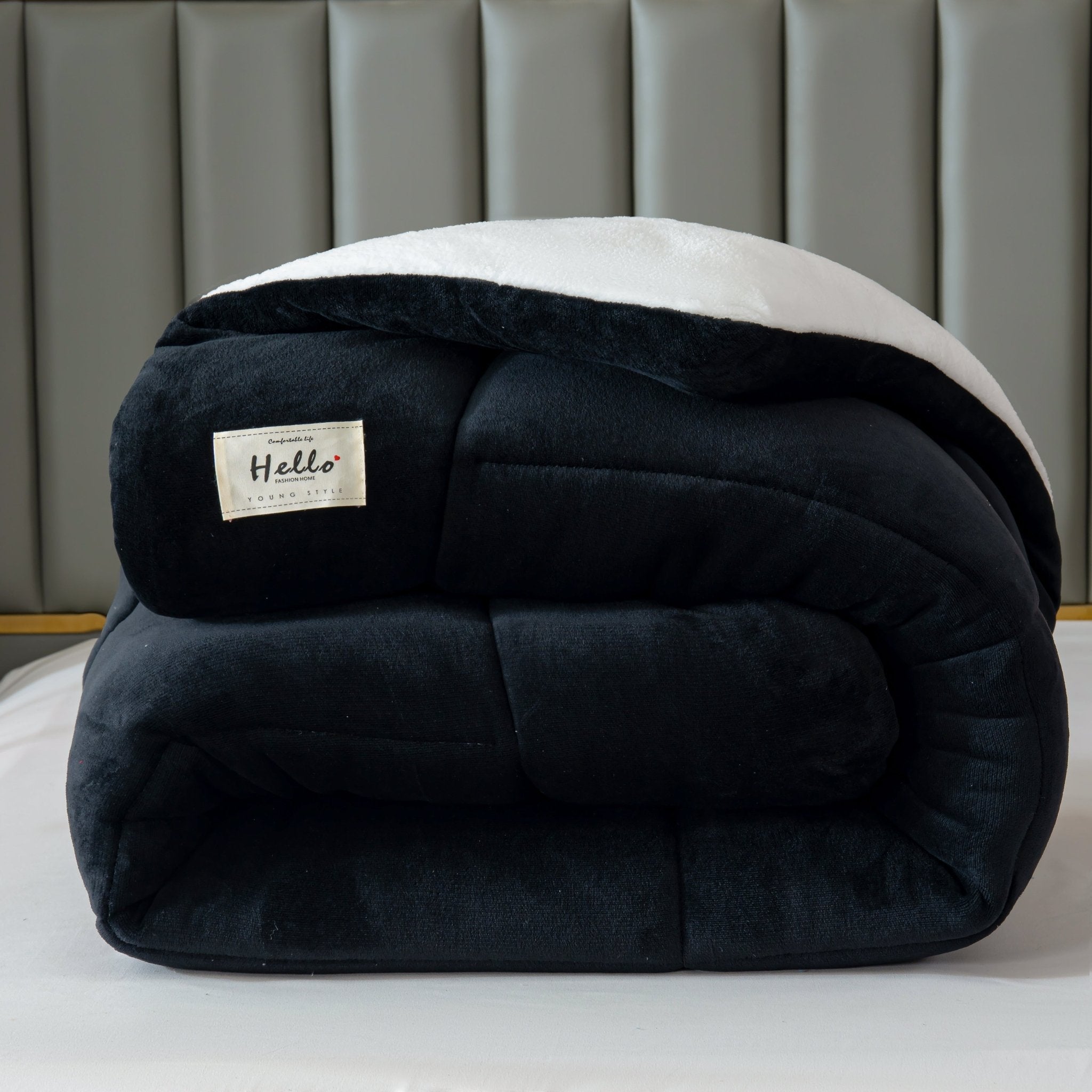 Sherpa Dekbed Omkeerbaar Zacht Fluffy Warmte Tweezijdig Alle Seizoenen Polyester | Sansoti