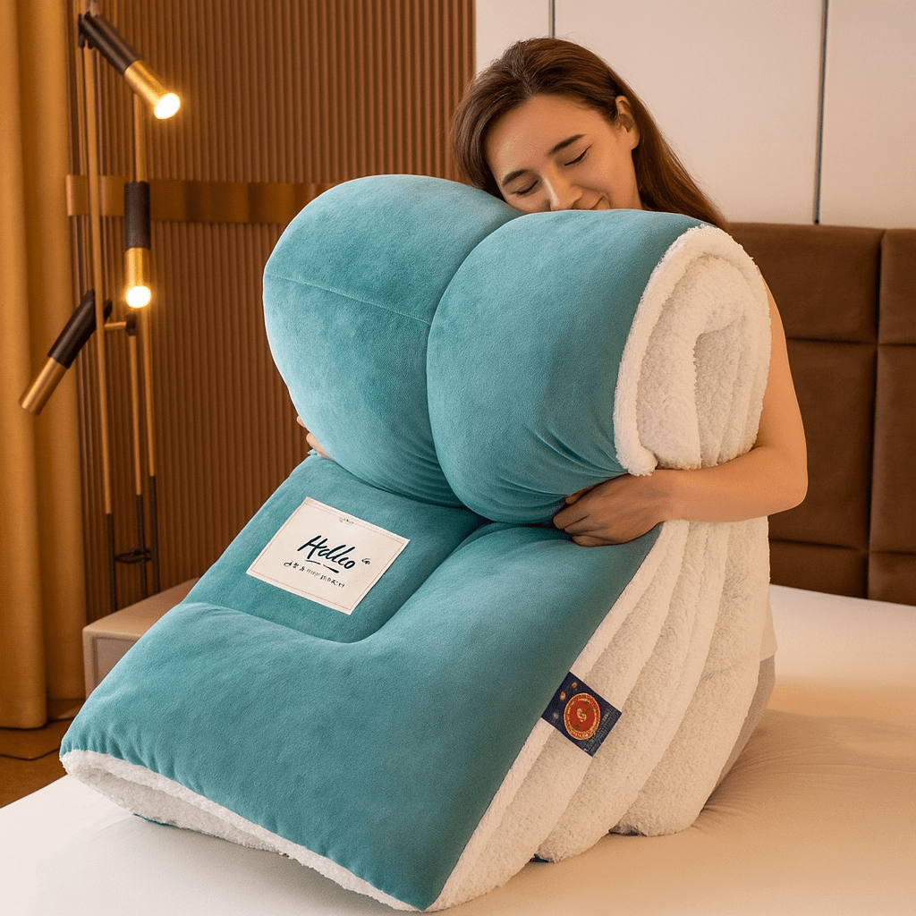 Sherpa Dekbed Omkeerbaar Zacht Fluffy Warmte Tweezijdig Alle Seizoenen Polyester | Sansoti