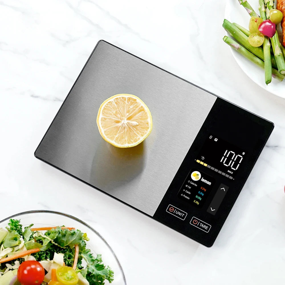 Digital Kitchen Scale with Nutritional Value Display, App Connectivity, 5kg, Accurate Weight Tracking | Sansoti