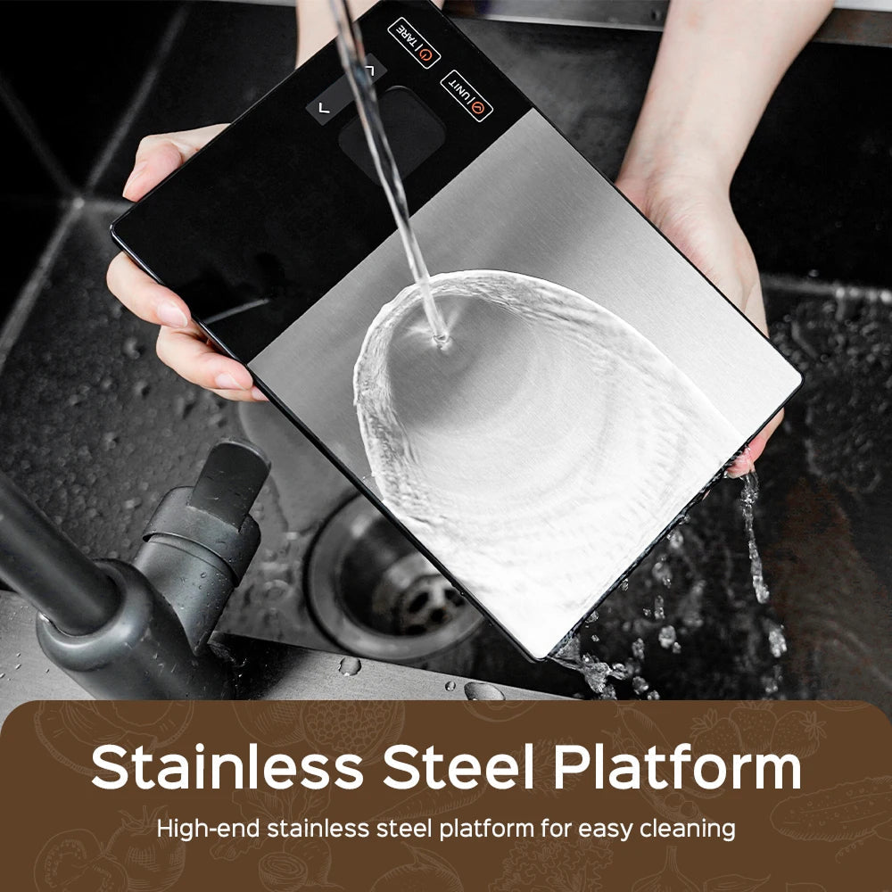 Digital Kitchen Scale with Nutritional Value Display, App Connectivity, 5kg, Accurate Weight Tracking | Sansoti