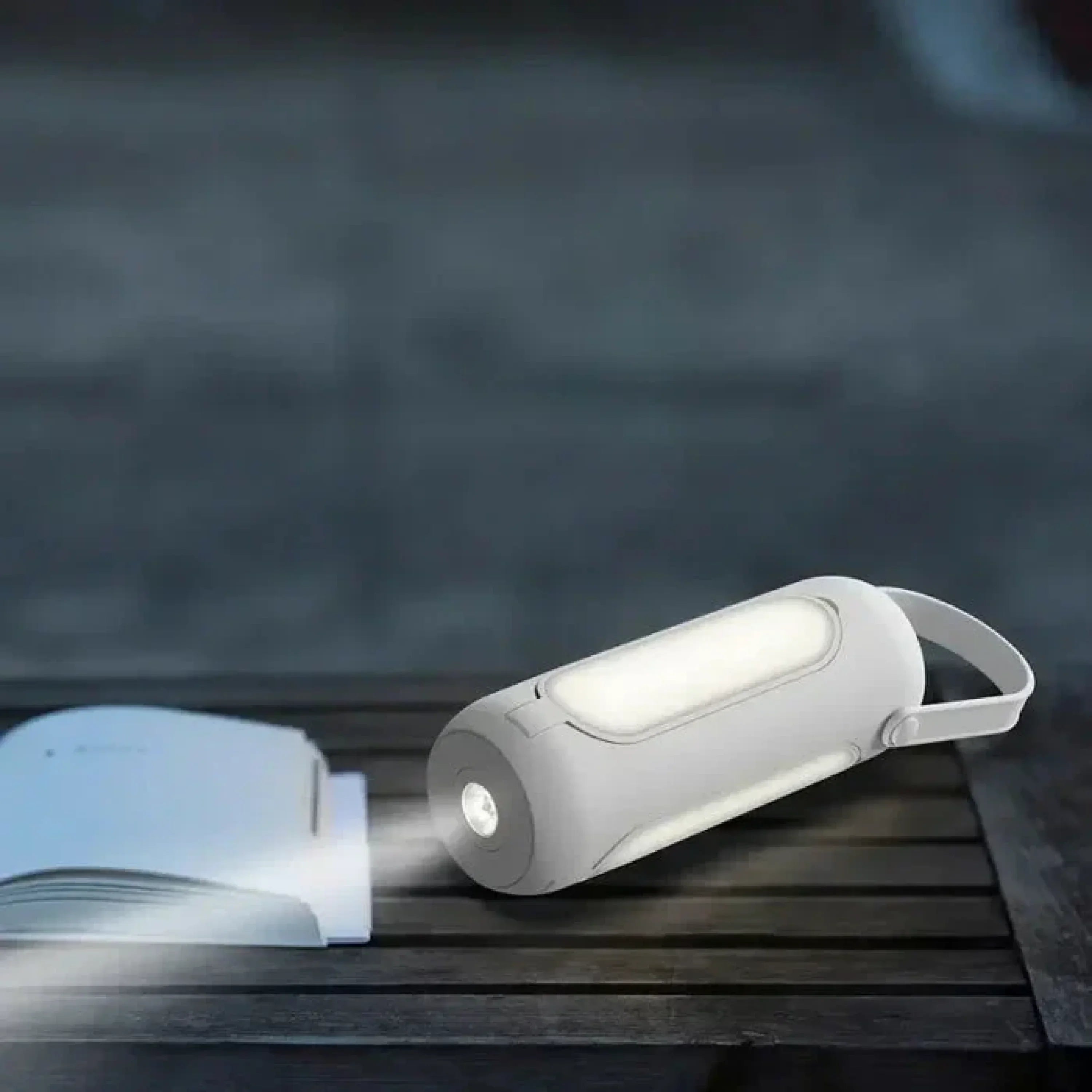 Portable LED Lamp Rechargeable with Flashlight Mode Indoor & Outdoor Dimmable 30-720 Lumens 1800-7000K USB 10000mAh Lighting Camping | Sansoti