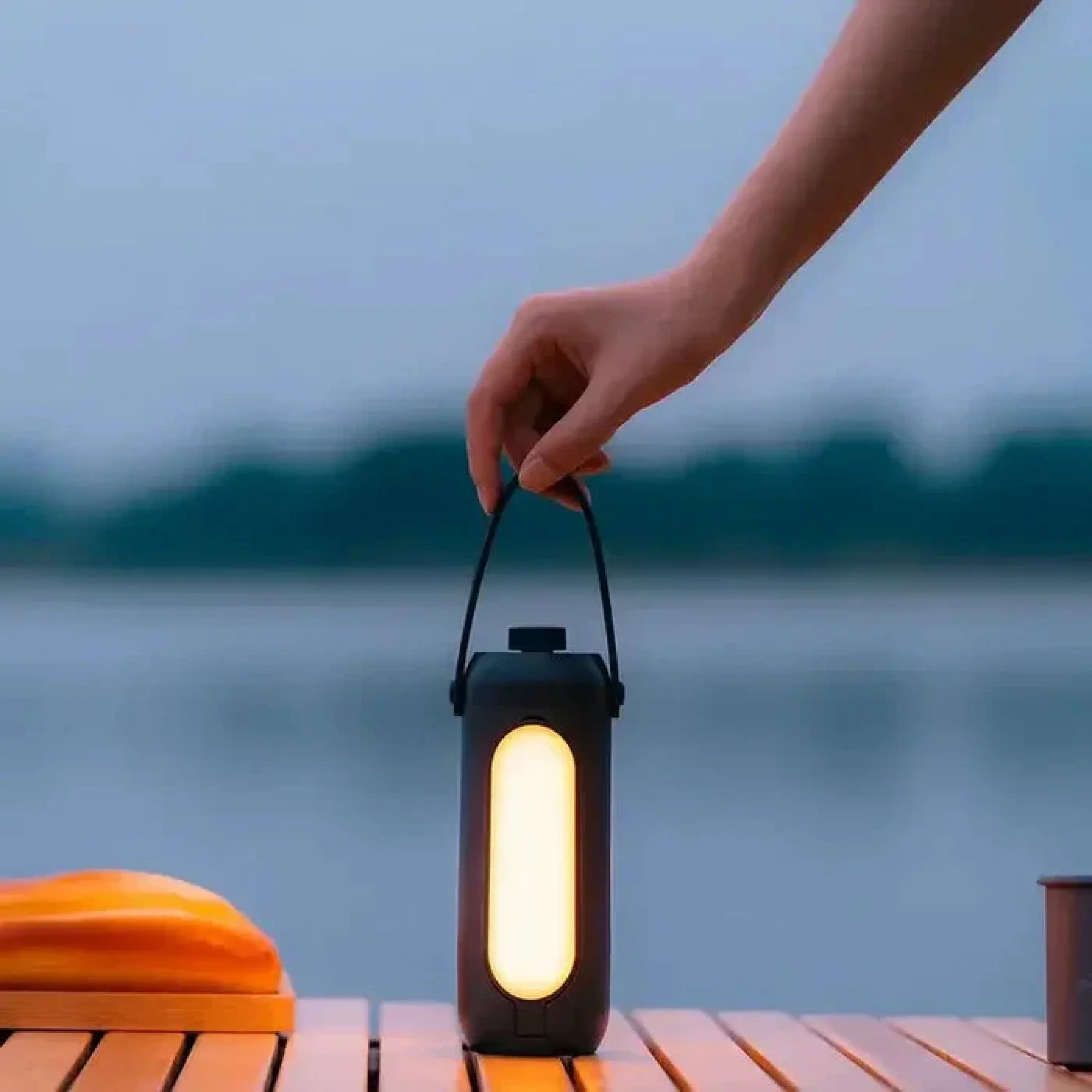 Portable LED Lamp Rechargeable with Flashlight Mode Indoor & Outdoor Dimmable 30-720 Lumens 1800-7000K USB 10000mAh Lighting Camping | Sansoti