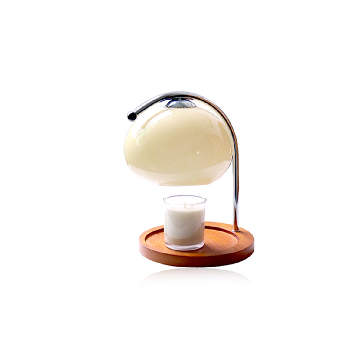 Glass Candle Lamp with Dimming Function, Table Lamp, Fragrance Diffuser, Retro Design, Ambient Lighting for Living Room and Bedroom | Sansoti