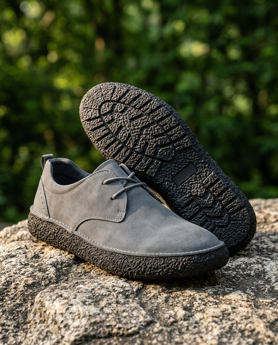 Heren Suède Outdoor Wandelschoenen Beige Grijs Zwart Tan Flexibele Rubberzool Dagelijks Comfort Casual | Sansoti