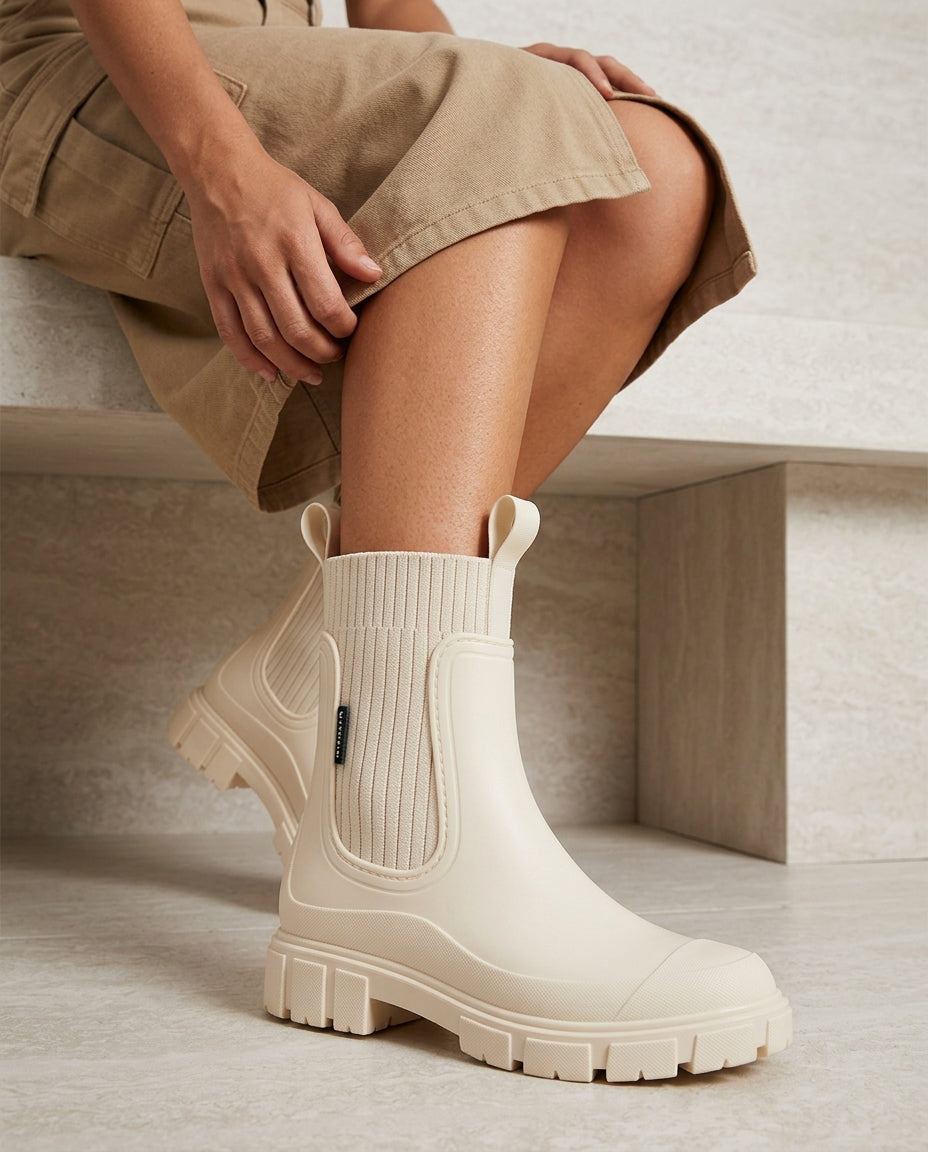 Waterproof Women's Ankle Boots, Non-Slip Sole, Comfortable for Everyday Wear, Versatile and Stylish Winter Shoes | Sansoti