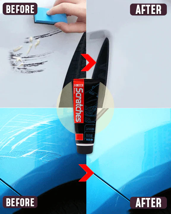 Car Polishing Kit for Plastic 100ml with Nano Sponge | Restores Shine Plastic Bumper Trim Mirror Dashboard | UV Protection | Sansoti