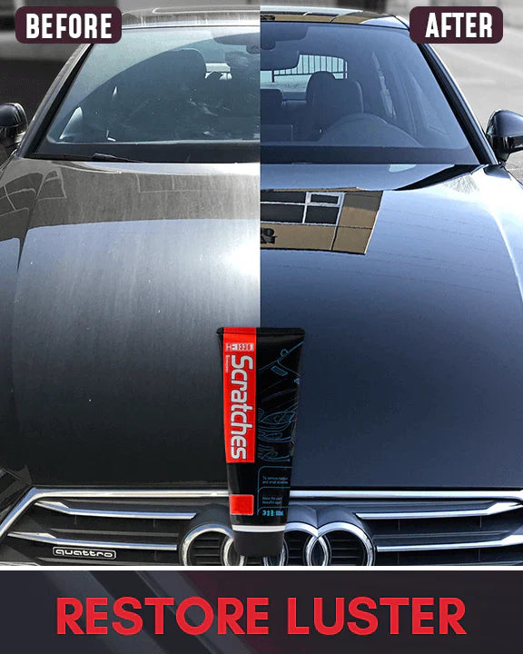 Car Polishing Kit for Plastic 100ml with Nano Sponge | Restores Shine Plastic Bumper Trim Mirror Dashboard | UV Protection | Sansoti