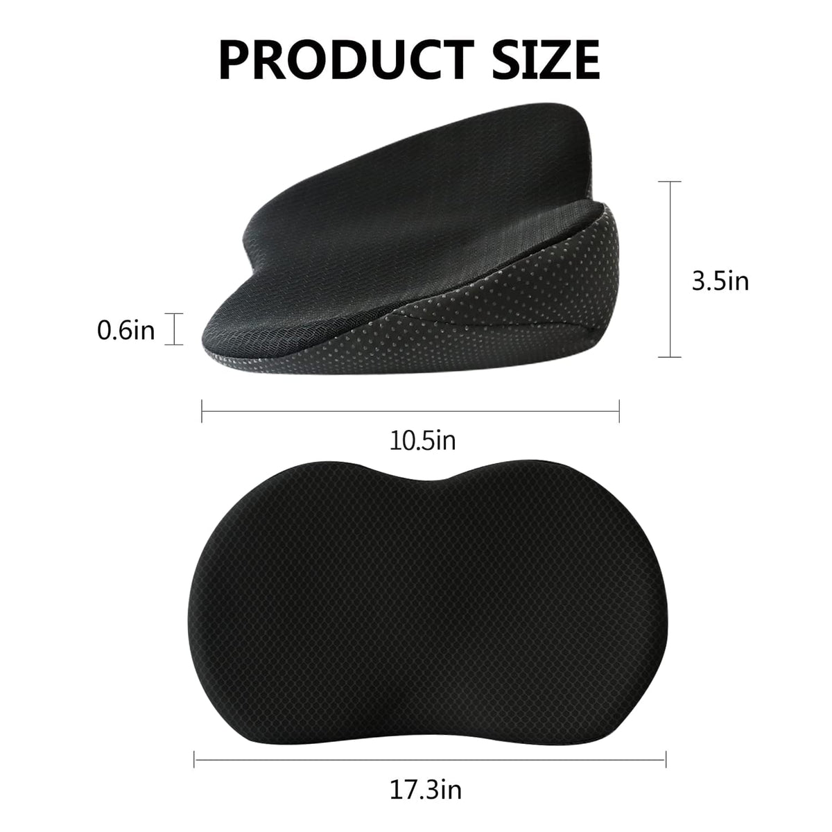 Ergonomiczna podwyższająca poduszka samochodowa z pianką memory foam zapewniająca optymalny komfort jazdy, wsparcie i lepszą widoczność | Sansoti