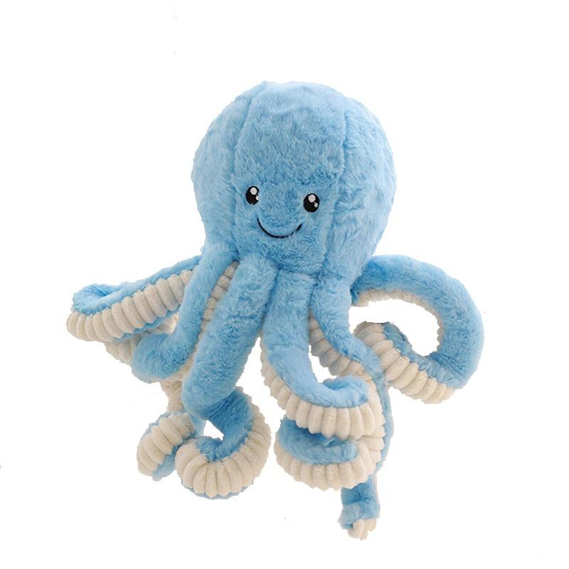Weiches XXL-Oktopus-Kuscheltier – Plüsch-Dekokissen 40–80 cm – Spielzeug, Dekoration und Geschenk fürs Kinderzimmer | Sansoti
