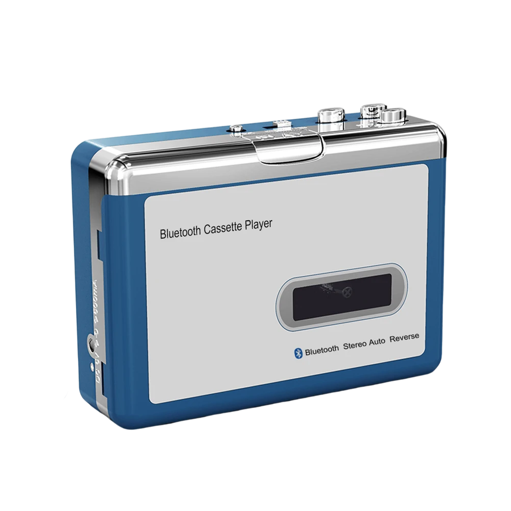 Draagbare Cassettespeler met Bluetooth en Auto-Reverse Functie voor Nostalgische Retro Muziekbeleving | Sansoti