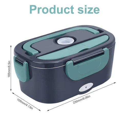 Elektrische Lunchbox met Verwarming 1.5L – Warm Eten Onderweg Auto & Thuis | Sansoti