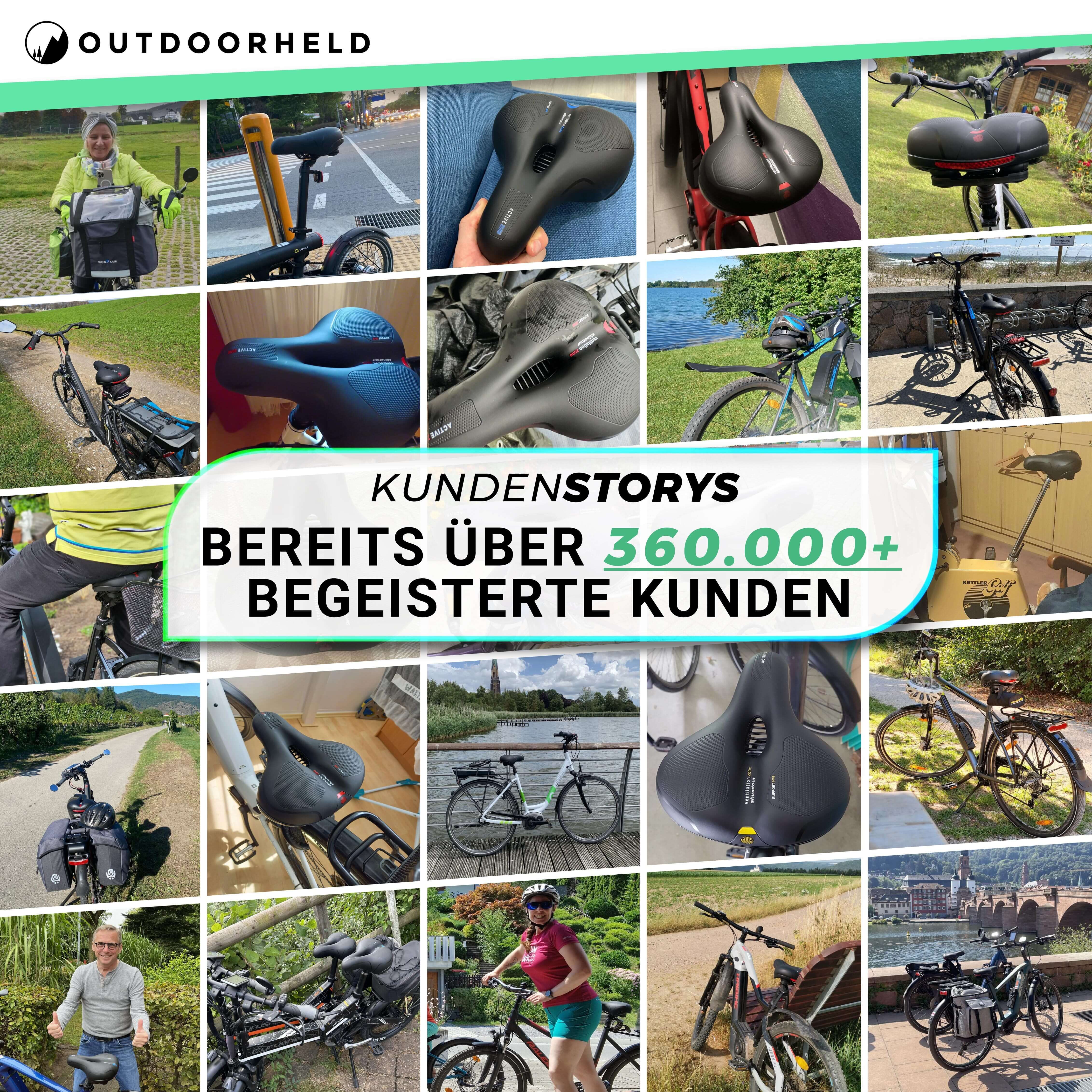 Ergonomisch Fietszadel met Gel-Demping - Comfortzadel voor Langere Fietstochten - Ademend en Drukverlagend - Universele Pasvorm | Sansoti