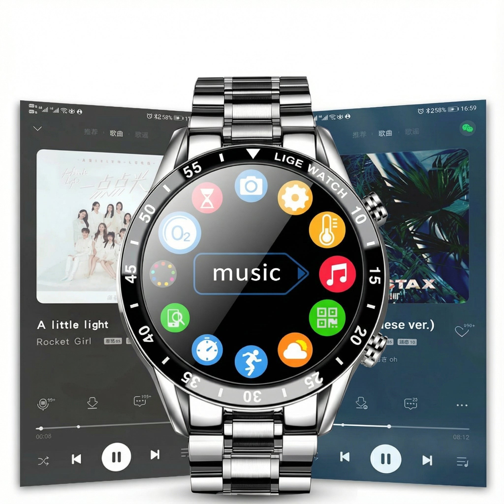 Smartwatch met Touchscreen & Notificaties – Veelzijdig Draagcomfort Dagelijks Gebruik | Sansoti