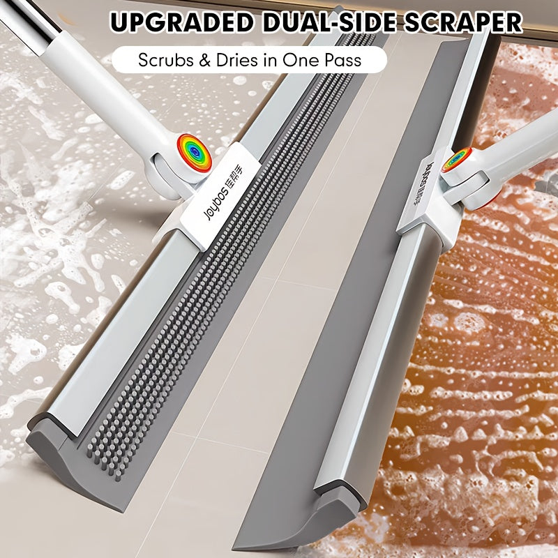 Bodenwischer mit Gummilippe und TPE-Bürsten 30cm 50cm Multifunktionale Reinigung für Hartböden | Sansoti