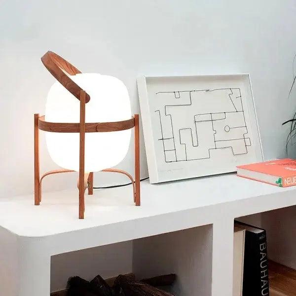 Tischlampe Holz Opalglas Natur 3 Größen Wohnzimmer Schlafzimmer Stimmungslicht Stehlampe Japandi Skandinavisch | Restfield