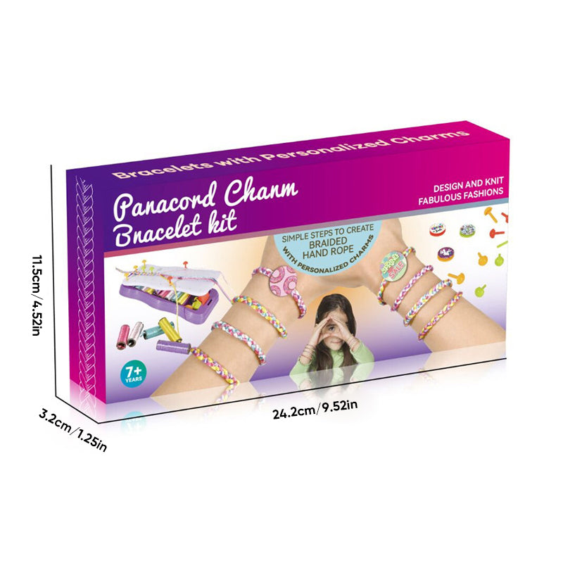 Kids' Braiding Kit for Making Bracelets Creative Toy with Braiding Disc Beads and Accessories DIY | Sansoti