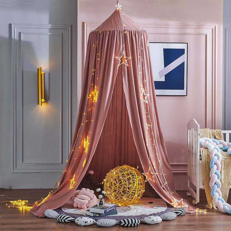 Blackout Children's Bed Canopy, Soft Polyester, 250cm High, Sleeping and Play Tent, Mosquito Net for Girls and Boys | Sansoti