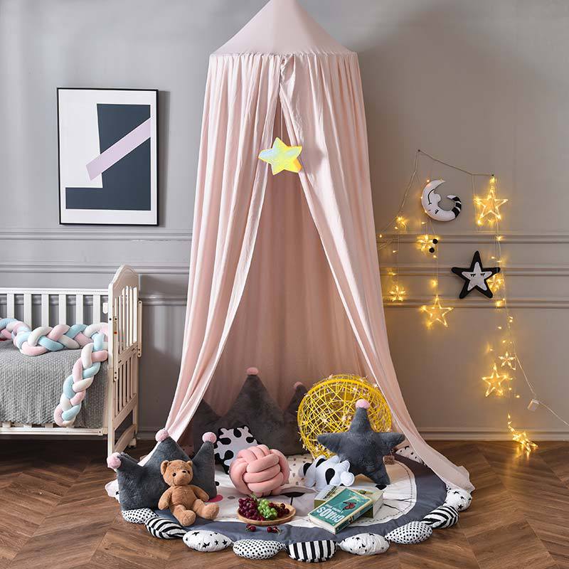 Blackout Children's Bed Canopy, Soft Polyester, 250cm High, Sleeping and Play Tent, Mosquito Net for Girls and Boys | Sansoti
