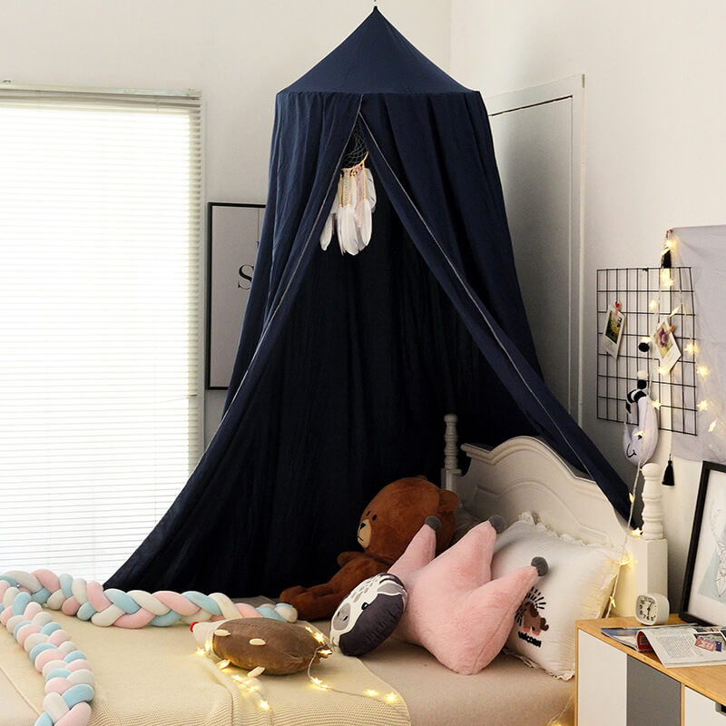 Blackout Children's Bed Canopy, Soft Polyester, 250cm High, Sleeping and Play Tent, Mosquito Net for Girls and Boys | Sansoti