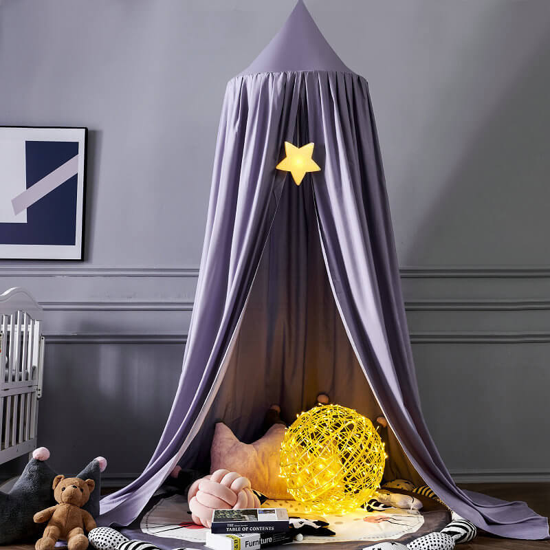 Blackout Children's Bed Canopy, Soft Polyester, 250cm High, Sleeping and Play Tent, Mosquito Net for Girls and Boys | Sansoti