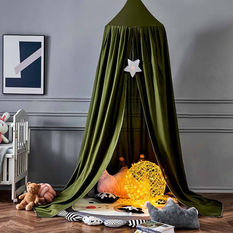 Blackout Children's Bed Canopy, Soft Polyester, 250cm High, Sleeping and Play Tent, Mosquito Net for Girls and Boys | Sansoti