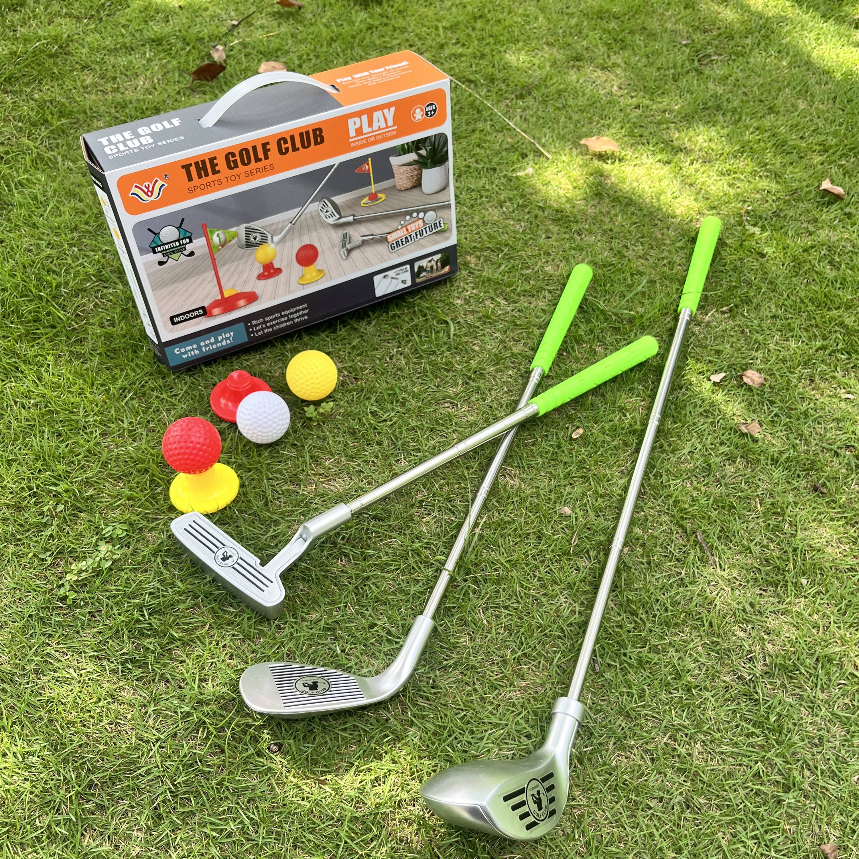 Verstelbare Golfset voor Kinderen 3-8 Jaar met Clubs Ballen Vlaggen Indoor Outdoor Spel Motoriek Ontwikkeling | Sansoti