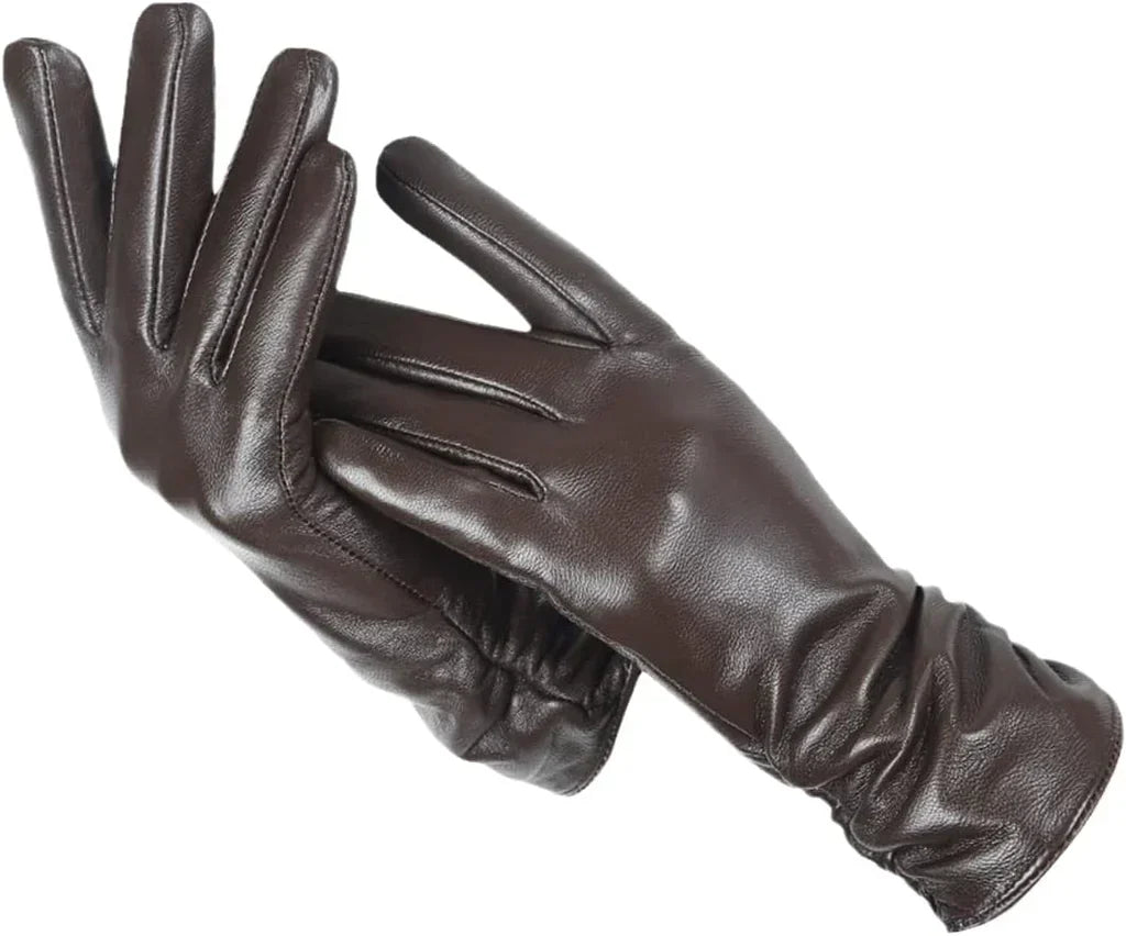Leren Dameshandschoenen met Wol Voering – Stijlvolle Warmte & Comfort | Sansoti