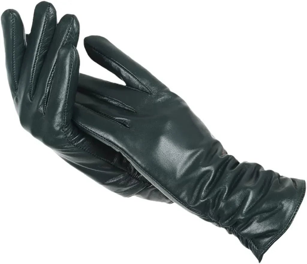 Leren Dameshandschoenen met Wol Voering – Stijlvolle Warmte & Comfort | Sansoti