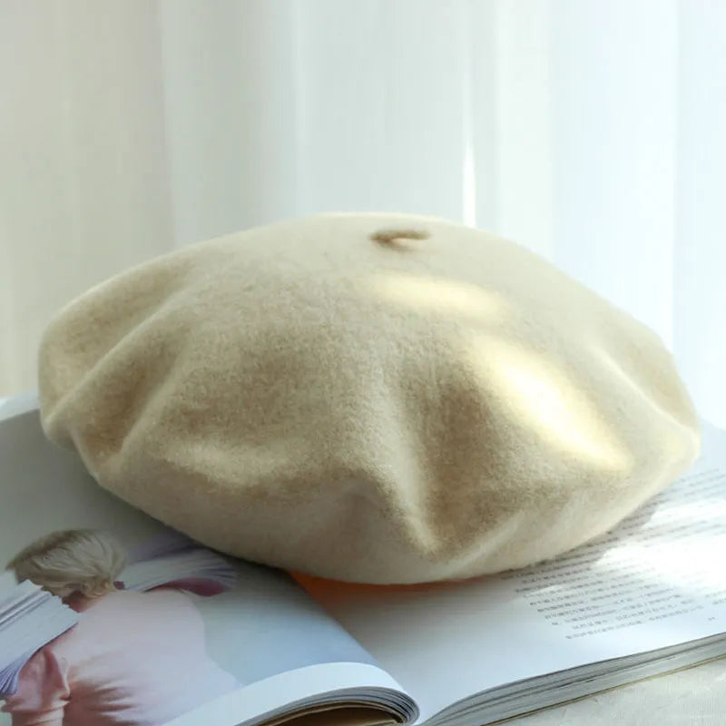 Wollen Baret voor Dames – Klassieke Franse Stijl – Warme Winteraccessoire | Sansoti