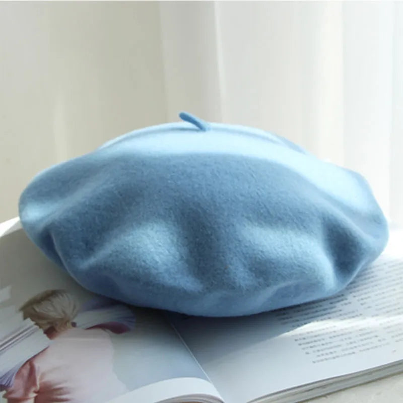 Wollen Baret voor Dames – Klassieke Franse Stijl – Warme Winteraccessoire | Sansoti