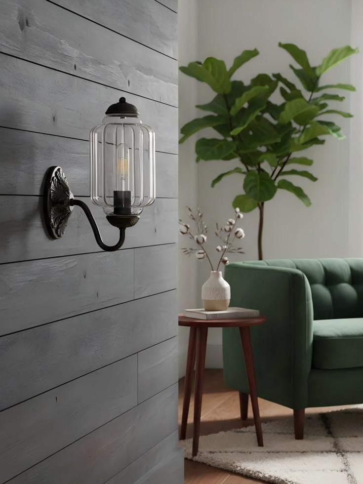 Melkglazen Wandlamp Eloise voor Hal en Slaapkamer | Vintage Wandverlichting met Melkwit Glas | Sansoti