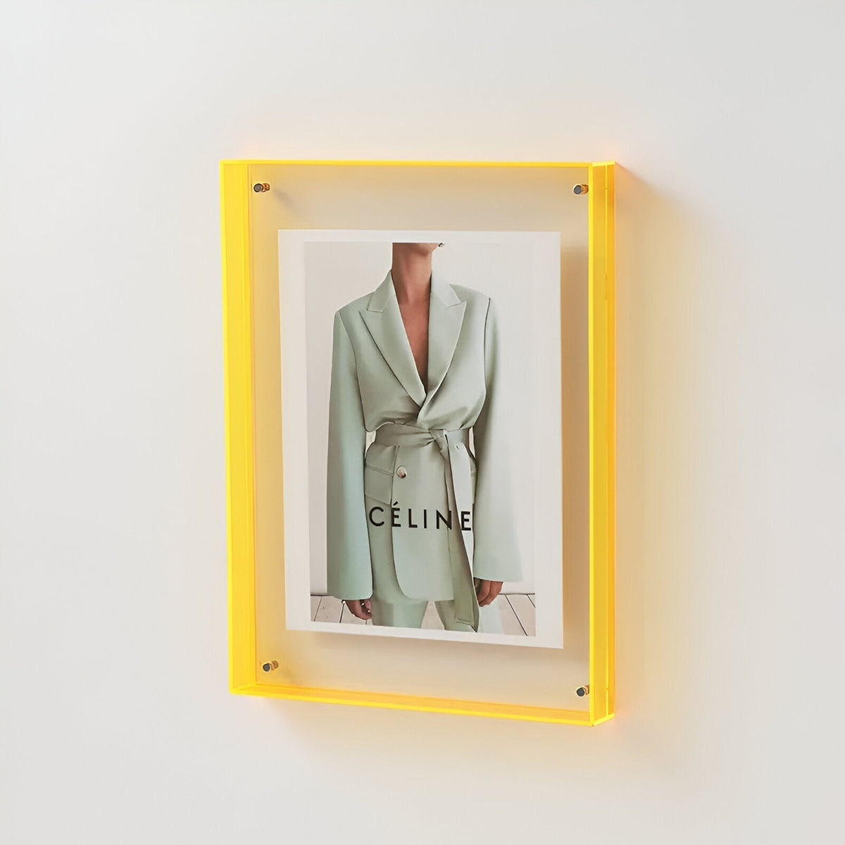 Transparenter Acryl-Fotorahmen Modernistischer Minimalistischer Fotohalter Wanddekoration Schreibtisch Innenausstattung Wohnzimmer | Sansoti