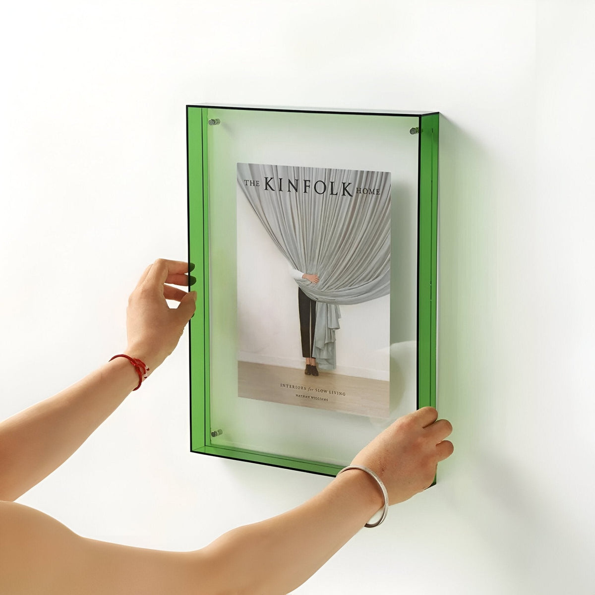 Transparent Acrylic Photo Frame Minimalist Design Wall Decor Modern Photo Frame for Interior and Living Room | Sansoti