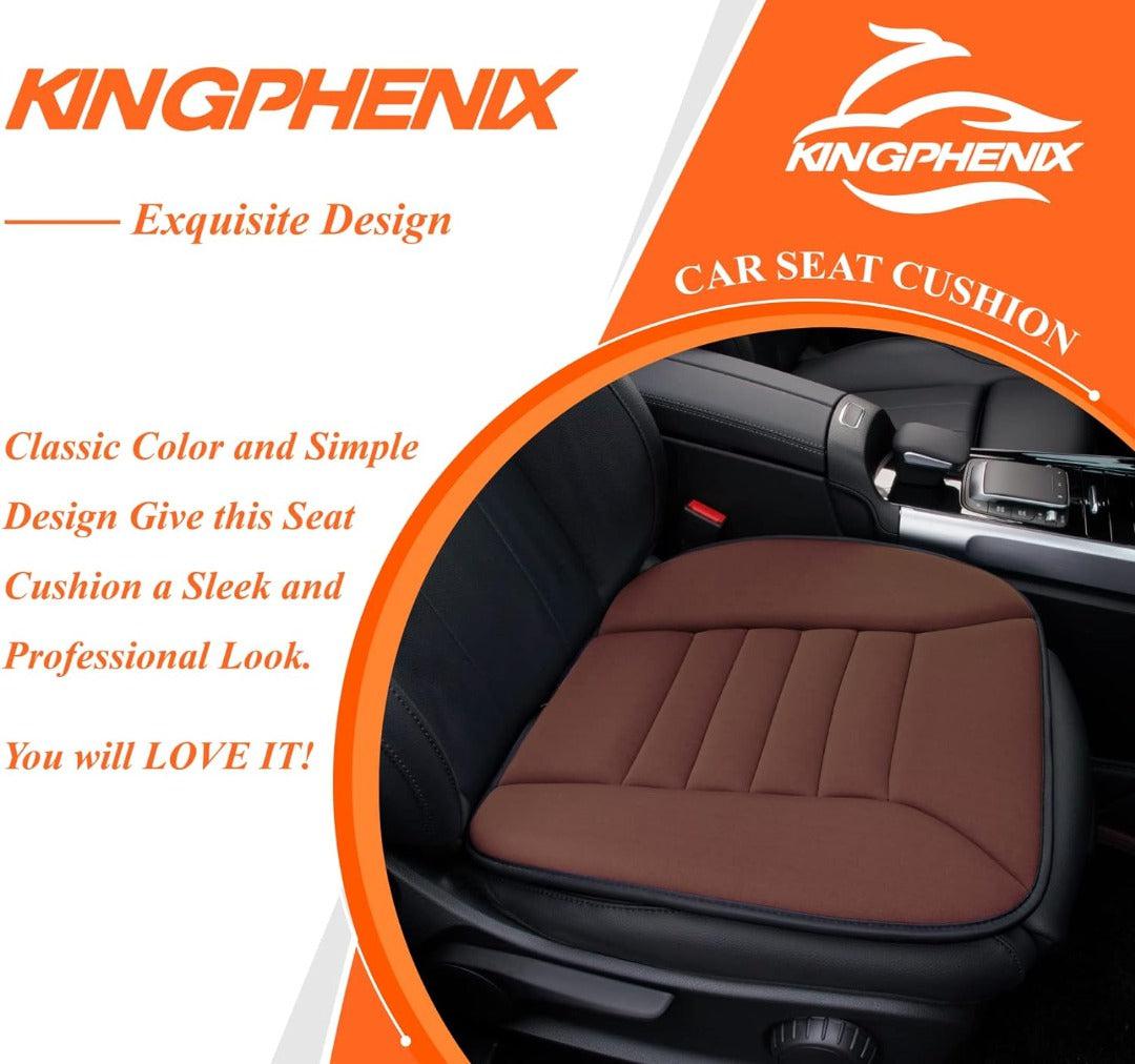 Zitcomfortkussen Memory Foam Auto Zwart Grijs Drukpuntreductie Ergonomisch Autostoelkussen Rugsteun Lange Ritten | Sansoti