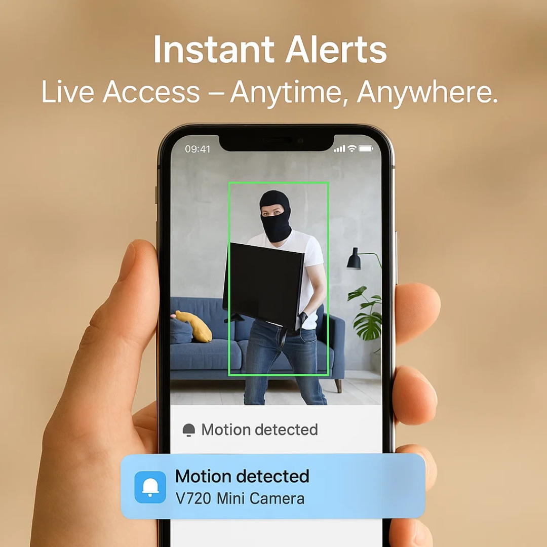 Draadloze Beveiligingscamera Full HD met Nachtzicht WiFi Bewegingsdetectie voor Slimme Thuisbeveiliging | Sansoti