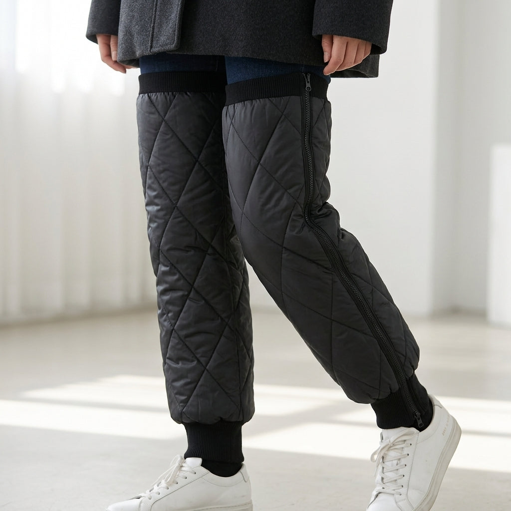 Thermische Knieschoner, Ärmel, Schutz, Sport, Training, Wärme, Komfort, Flexibel, Polyester, 60 70cm | Sansoti