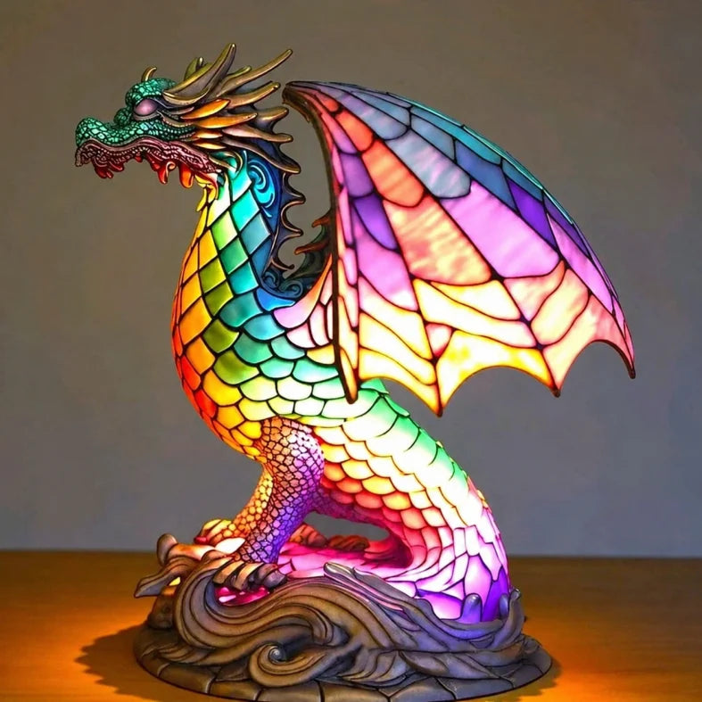 Stimmungsvolle LED-Tierlampe Tischlampe aus Metall und Kunstharz 15 cm Schlafzimmer Wohnzimmer Dekorative batteriebetriebene Nachtlampe | Sansoti