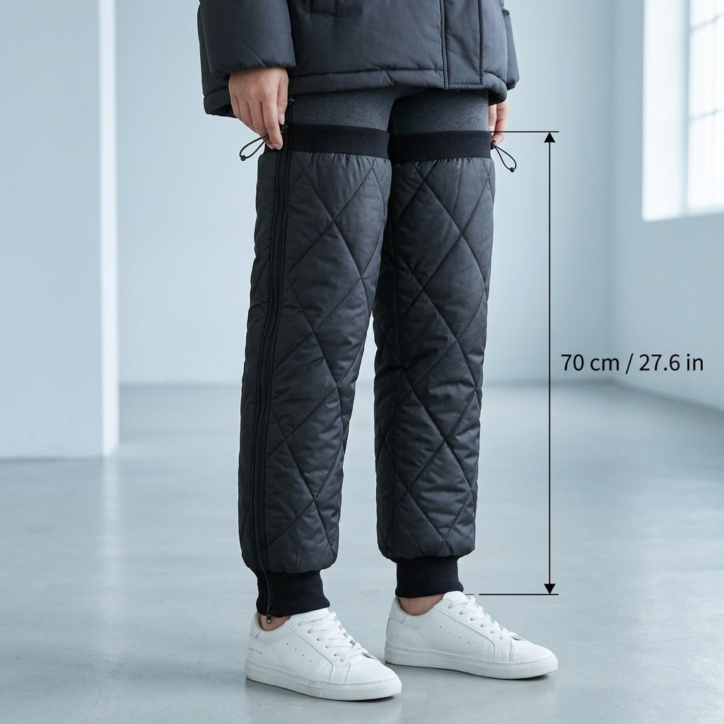 Thermische Knieschoner, Ärmel, Schutz, Sport, Training, Wärme, Komfort, Flexibel, Polyester, 60 70cm | Sansoti