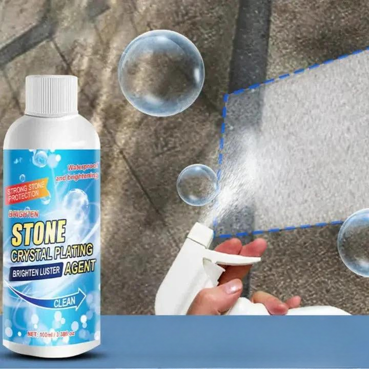 Steenreiniger Roest Oxidatie 100ml Set 2 Stuks Biologisch Afbreekbaar Graniet Marmer Beton Tegels Binnen Buiten Natuursteen Vlekverwijderaar | Sansoti