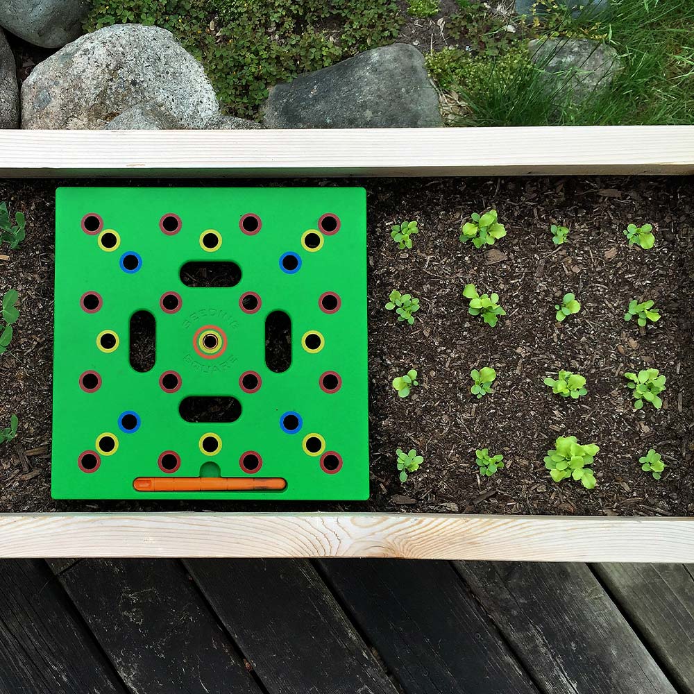 Zaaisjabloon voor Moestuin – Plantafstand Hulpmiddel voor Groenten & Kruiden – 30x30 cm Zaaisjabloon Tuin met Handleiding | Sansoti