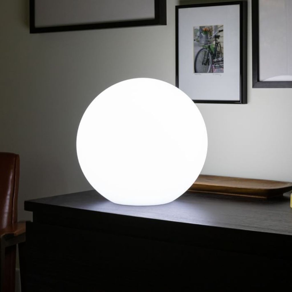Draadloze LED Maanlamp Tafellamp 16 Kleuren Afstandsbediening IP65 Waterbestendig Sfeerverlichting Binnen Buiten | Sansoti