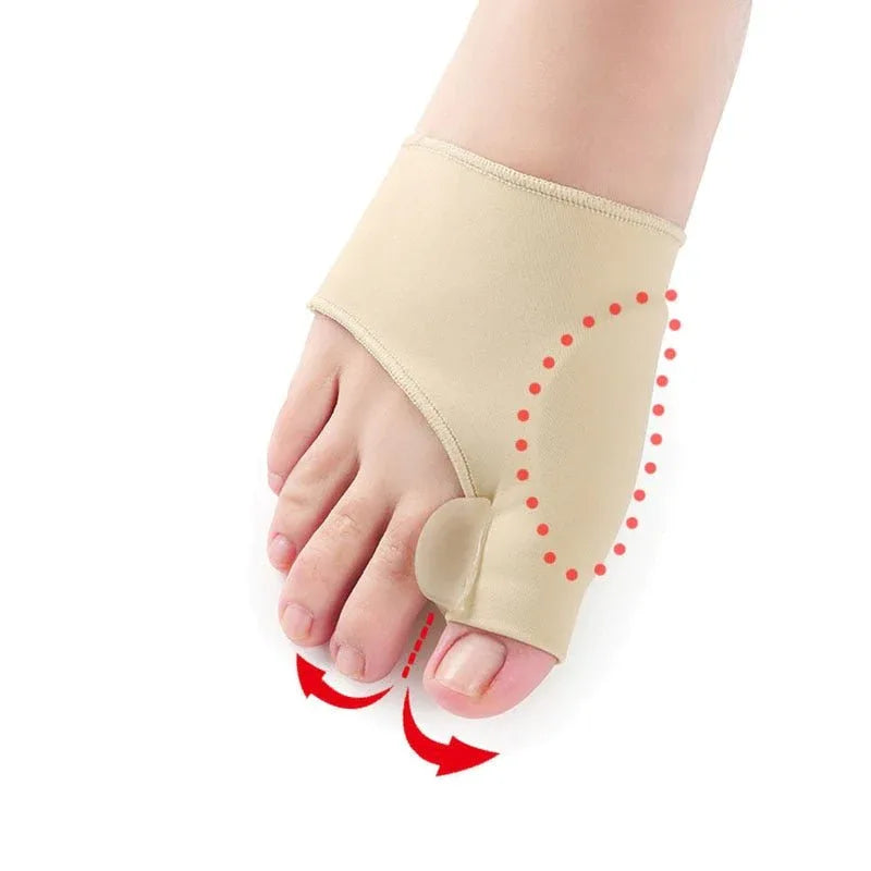 Teencorrector Hallux Valgus Gel Siliconen Voetorthese Teenstandverbetering Comfortabel Draagbaar Pijnverlichting | Sansoti