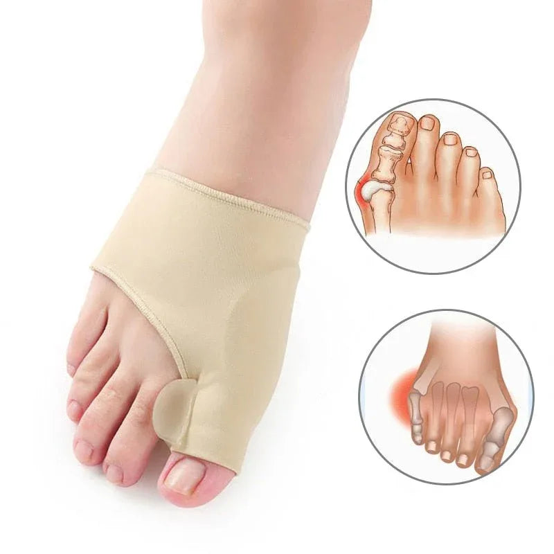 Teencorrector Hallux Valgus Gel Siliconen Voetorthese Teenstandverbetering Comfortabel Draagbaar Pijnverlichting | Sansoti