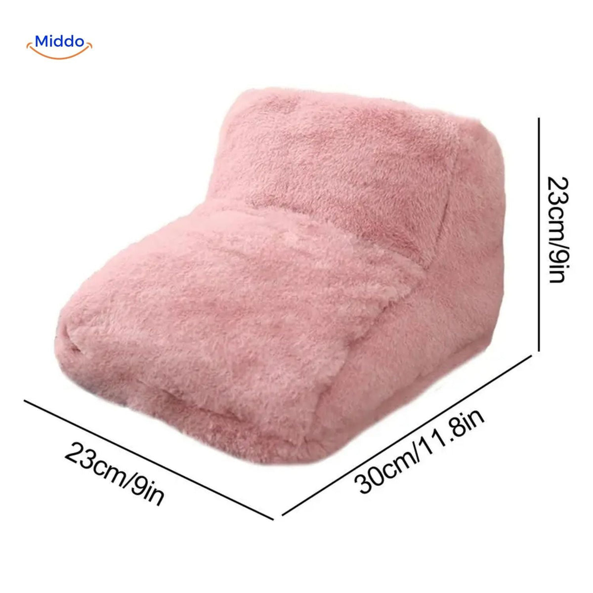 USB Voetverwarmer met Antislipzool Grijs Roze Bruin voor Thuiswerken Koude Winteravonden Pluche Pantoffels | Sansoti