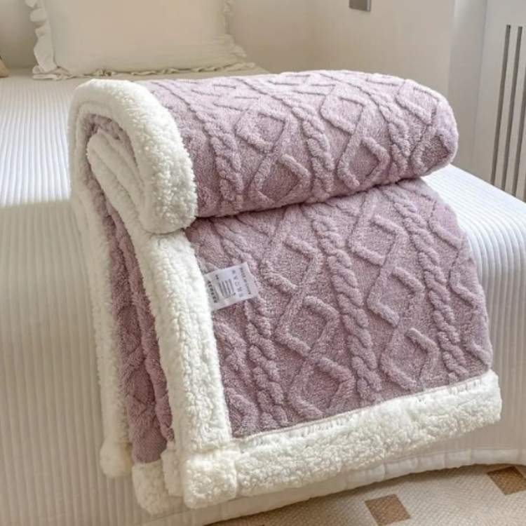 Couverture lestée en sherpa | Couverture chaude lestée pour confort & relaxation