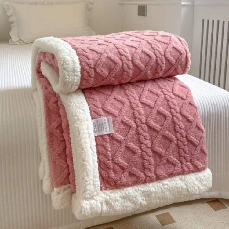 Couverture lestée en sherpa | Couverture chaude lestée pour confort & relaxation